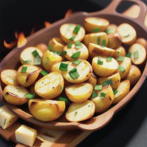 Grilled Garlic Potatoes