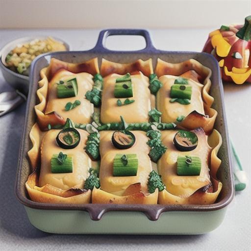 Pumpkin lasagne rolls recipe