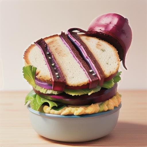 Beetroot, carrot & hummus sandwich