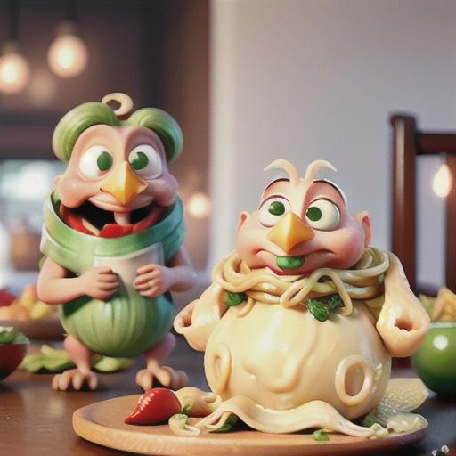 Cold sesame noodles with chicken