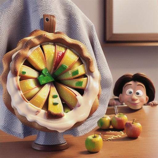 Apple-pear crostata with toffee sauce