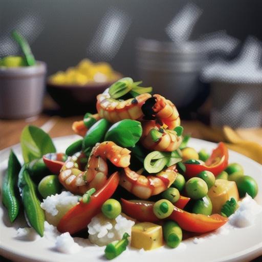 Thai Shrimp and Snow Peas