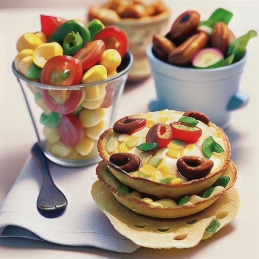 Oven-baked corn omelettes