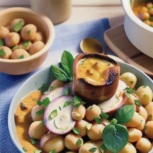 Potato, chickpea & lamb moussaka