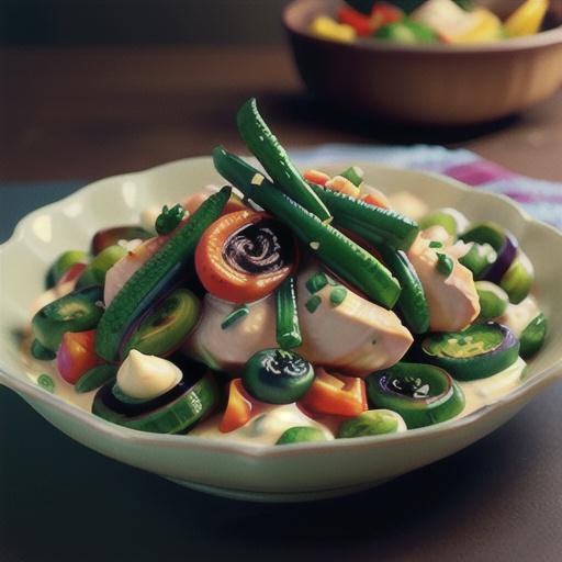 Creamy Chicken and Fiddleheads