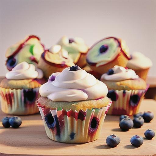 Blueberry cream cheese muffins