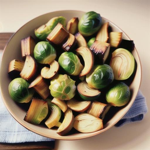 Roasted Brussels Sprouts and Parsnips