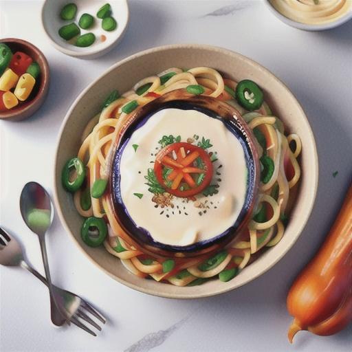 Vegan Alfredo with Veggies