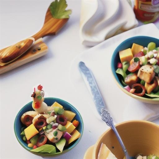 Chicken, pancetta and macadamia salad