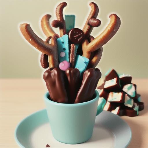 Chocolate Spritz Reindeer Cookies