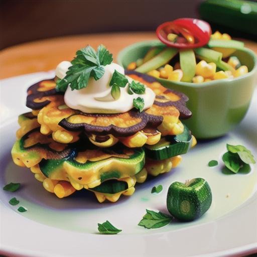 Curried Zucchini Corn Fritters