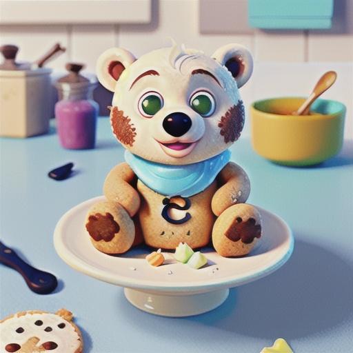 Baby Polar Bear Shortbread Cookies