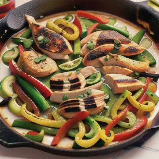 Cast Iron Chicken Fajitas