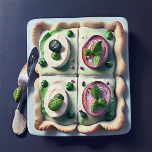 Ricotta and pea pie