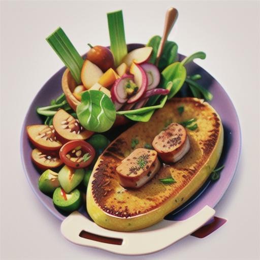 Polenta-crusted pork steaks with pear and rocket salad