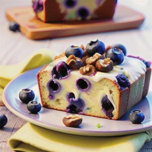 Blueberry Lemon Walnut Bread