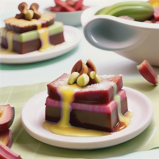 Five-Ingredient Rhubarb Squares
