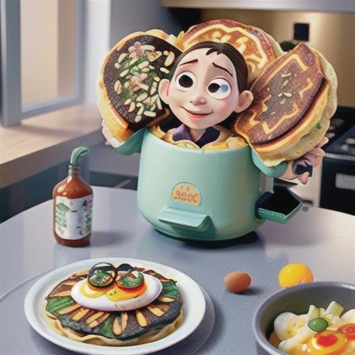 Air fryer okonomiyaki recipe