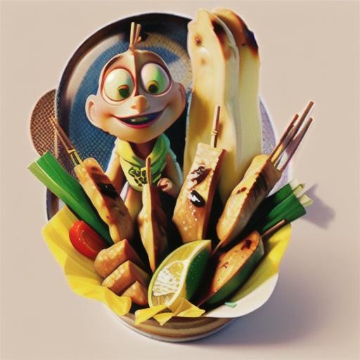 Honey and soy chicken skewers