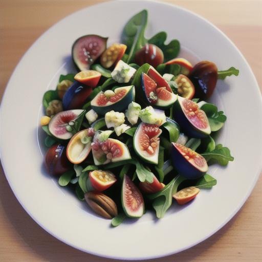Arugula-Fig Salad with Creamy Gorgonzola