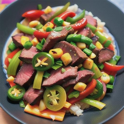 Lengua (Beef Tongue) Stir-Fry