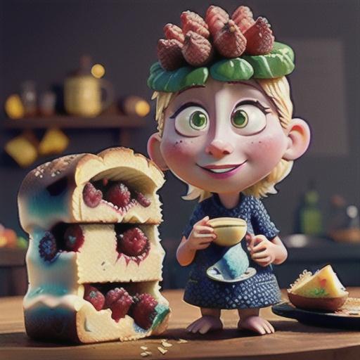 Coconut bread and berry chia jam