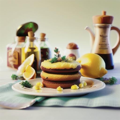 Lemon and thyme olive oil cake