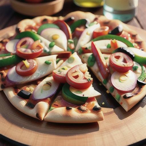 Grilled Pita Pizza