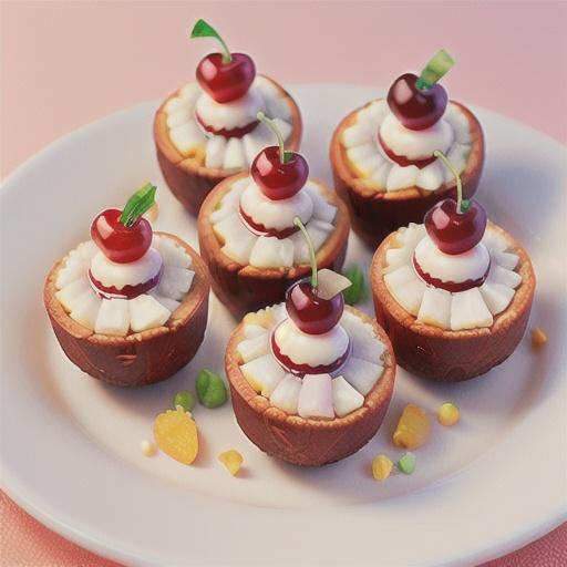 Cherry and coconut bites