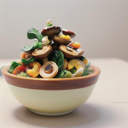 Mushrooms with bok choy and hoisin