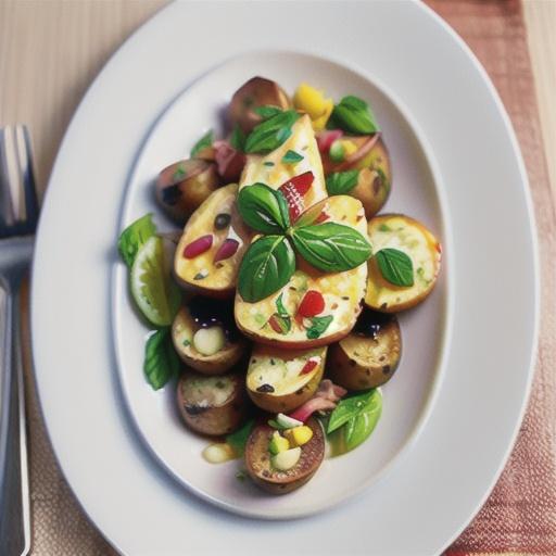 Pork cutlets with saffron baked potatoes