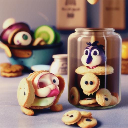 Button jar biscuits