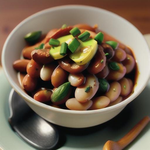 Spicy baked beans with duck confit