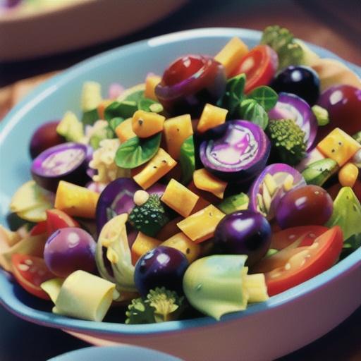 Coleslaw With Grapes and Spinach