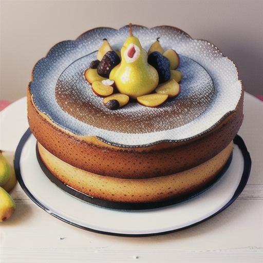 Sour Cream Pear Cake