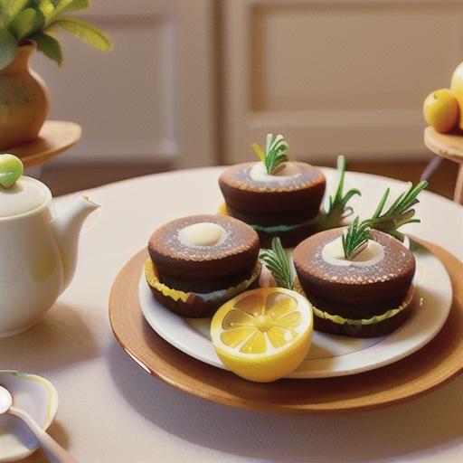 Lemon & rosemary cakes