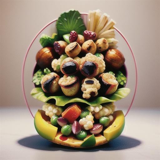 Lamb, barley and roasted cauliflower salad