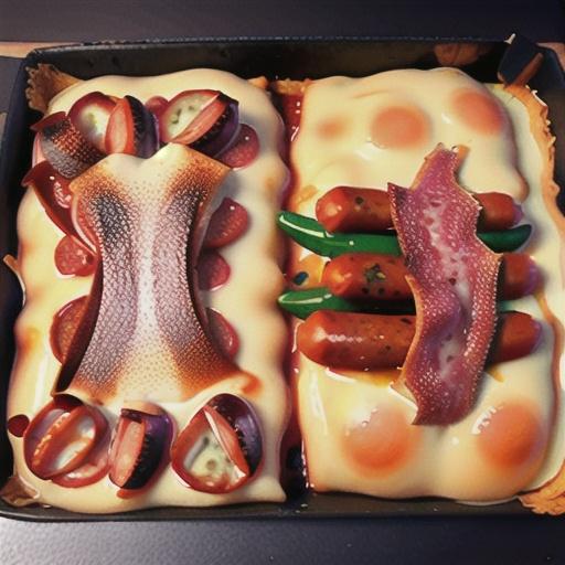 Pizza Pasta Bake with Sausage