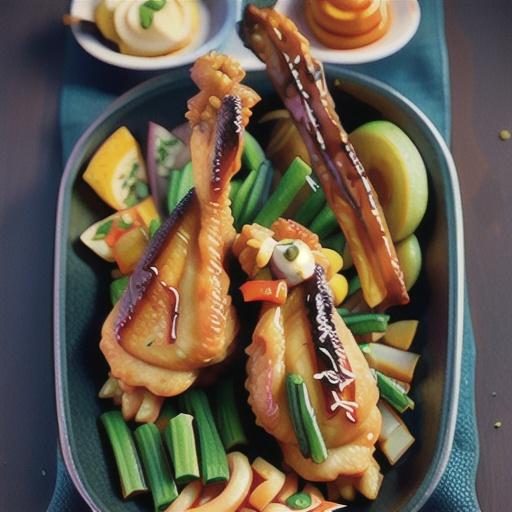 Sticky Korean fried chicken