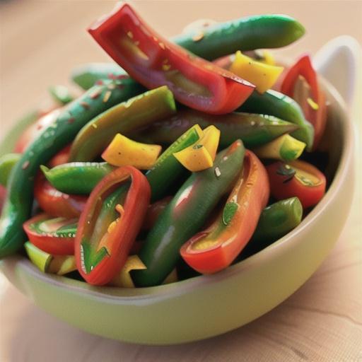 Green Beans and Red Peppers