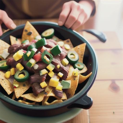 Slow-Cooker Shredded Beef Nachos