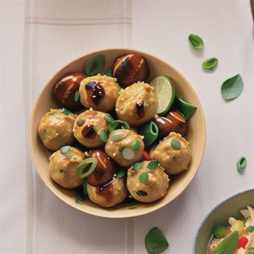 Thai chicken meatballs recipe