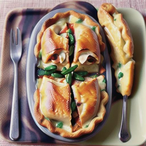 Spiced salmon pot pies