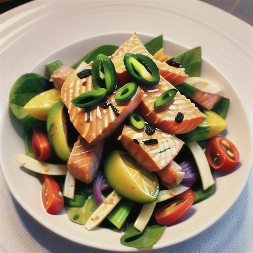 Thai salmon salad
