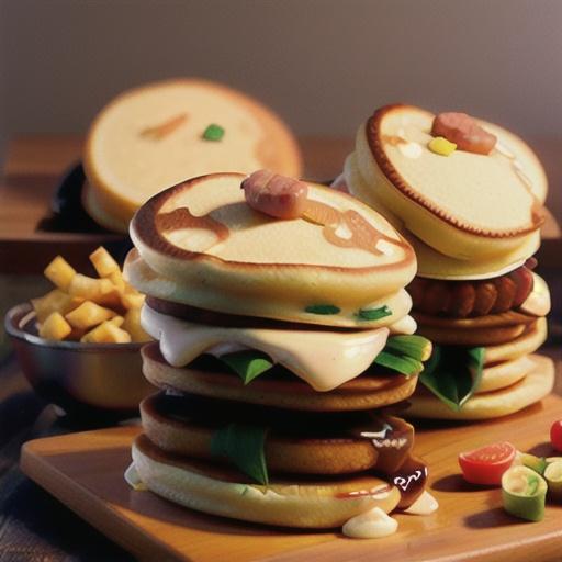 Silver Dollar Pancake and Sausage Sandwiches