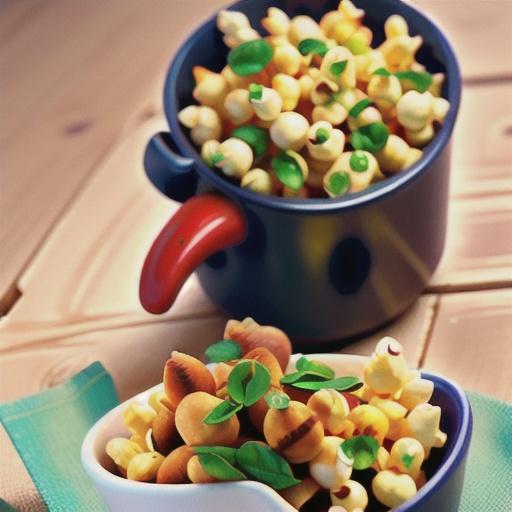 Smoky Spinach Hummus with Popcorn Chips