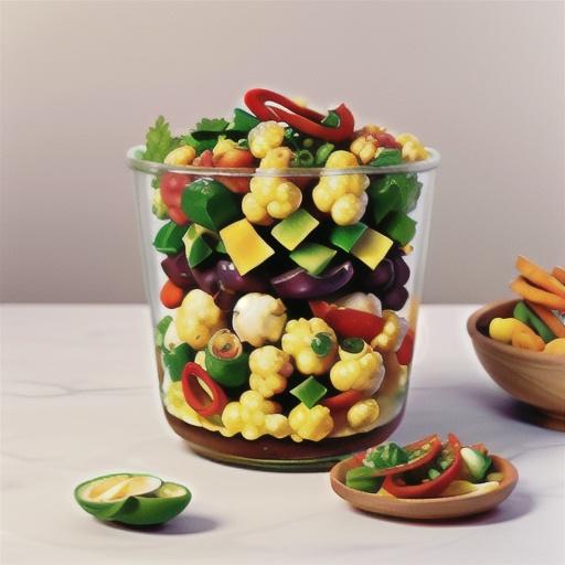 Spicy Marinated Cauliflower Salad