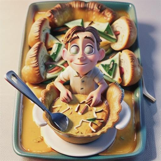 Cheesy chicken and vegie pie