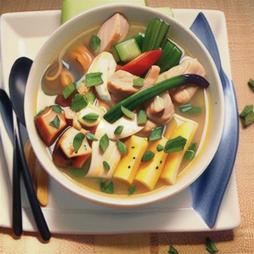 Cambodian Lemongrass Chicken Soup