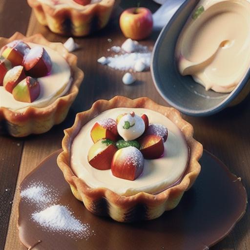 Apple and mascarpone tarts